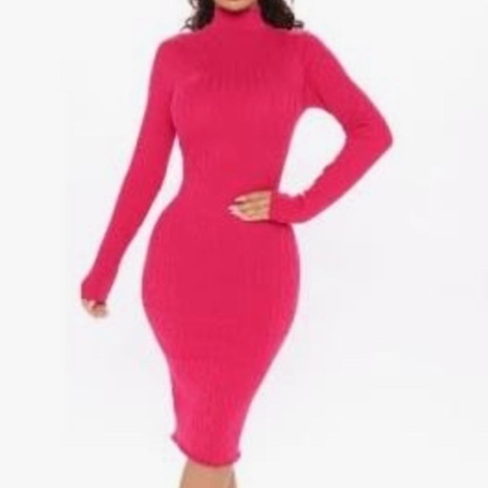 NWT Fashion Nova โTarynโ ribbed sweater dress 2X